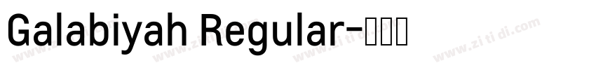 Galabiyah Regular字体转换